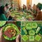 168-Pcs St. Patrick’s Day Tableware Set – Shamrock Plates, Cups, Napkins & Cutlery for 24 Guests – St. Patricks Party Supplies
